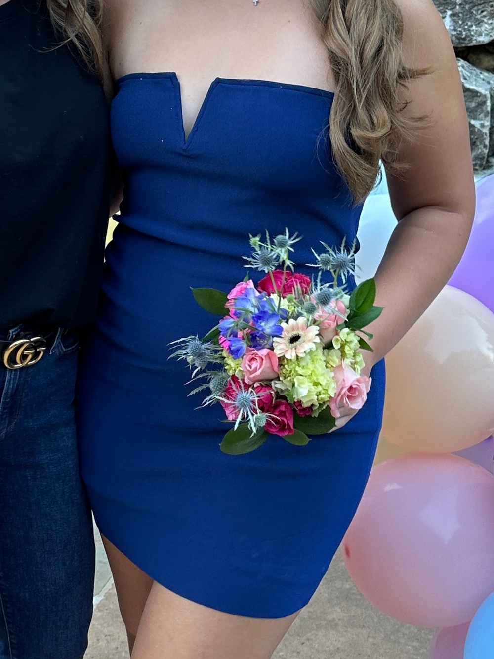 Amanda Uprichard Strapless Royal Blue Mini Dress